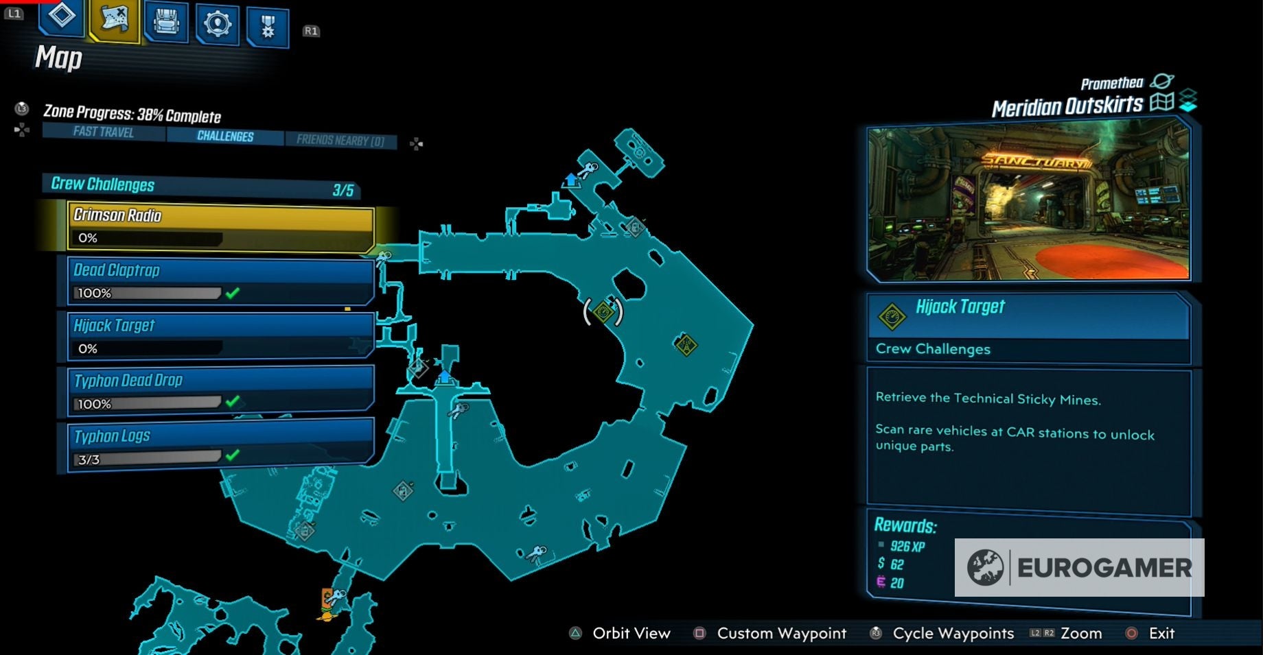 Borderlands 3 Hijack Target locations explained